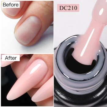7ML Nude Quick Extension Gel Nail Polish Milky White UV Construct Hard Gel Semi Permanent Acrylic Extension Nail Art Varnish