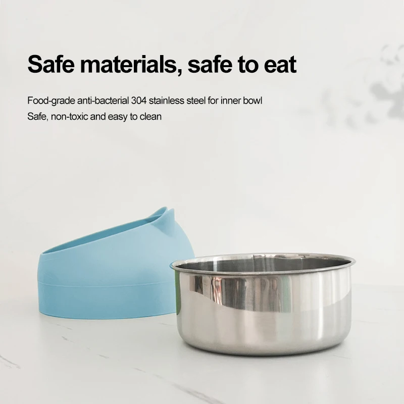 Inclined Stainless Pet Bowl 3
