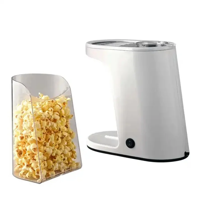 New Plastic White Electric Mini Portable Hot Air Popcorn makers 1200 Watt for Home Household Use oil free