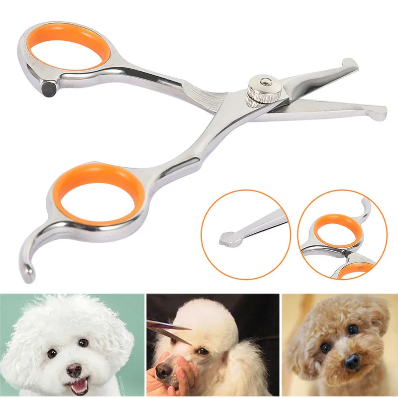 Professional Pet Hair Scissor Stainless Steel Durable Safety Rounded