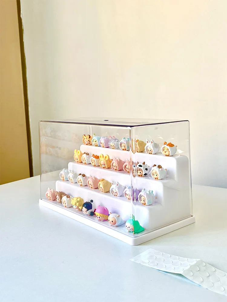 Description Picture 6 of itemCute Little Blind Box Storage Box Acrylic Micro Landscape Ornament Organizer Dustproof Mystery Box Showcase Mini Dolls Display