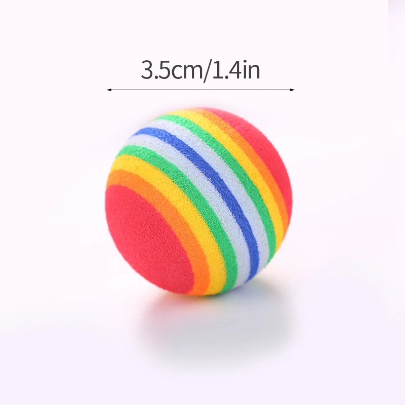 Bola colorida gato brinquedo bola eva material espuma bola de algodão pet  brinquedo bola pequeno cão suprimentos jogos para cães interativos  brinquedos do cão - AliExpress