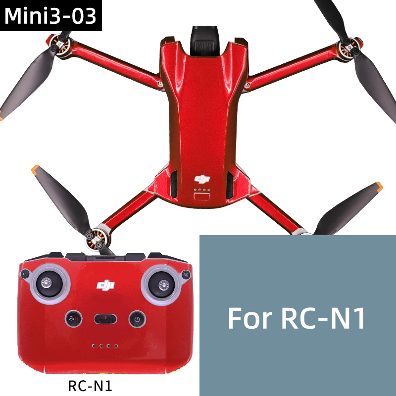 For DJI Mini 3 Drone Body RC-N1/RC Screen Remote Controller Fluorescent Sticker Anti-scratch Protective Film Skin Accessories