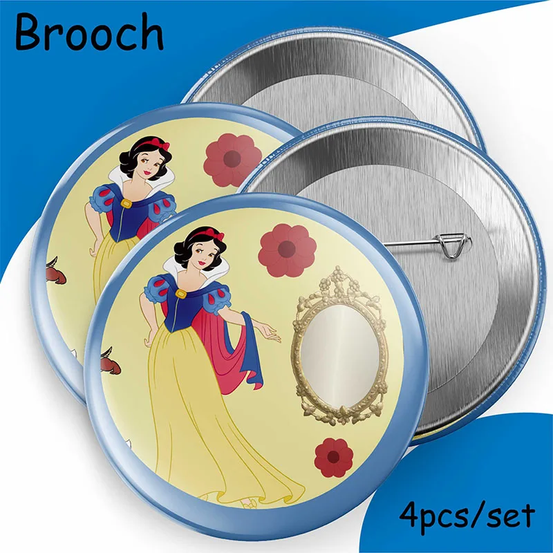 Description Picture 3 of itemIconic Brand Snow White Birthday Decoration Angle Disposable Tableware Cup Plate Tablecloth Baby Shower Kids Girls Boy Party Supplies