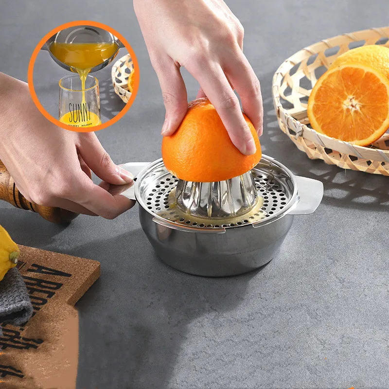 Spremiagrumi manuale in vetro per limoni e arance, estrattore di succo per frutta, spremiagrumi per cocktail, utensile da bar, accessori da cucina._voghion.com