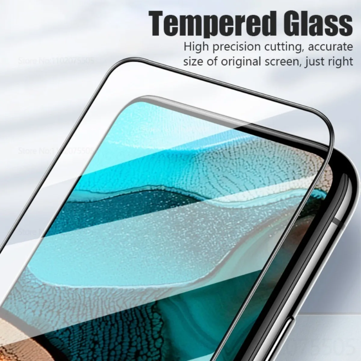 Ultra HD Black Edge Tempered Glass & Camera Protector Set - 2-Pack