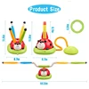 3 in 1 Ladybug Sport Entertainment Game Toy Multifunction Rope Skipping Machine Ferrule Jump Rocket Launcher Outdoor Educational 2