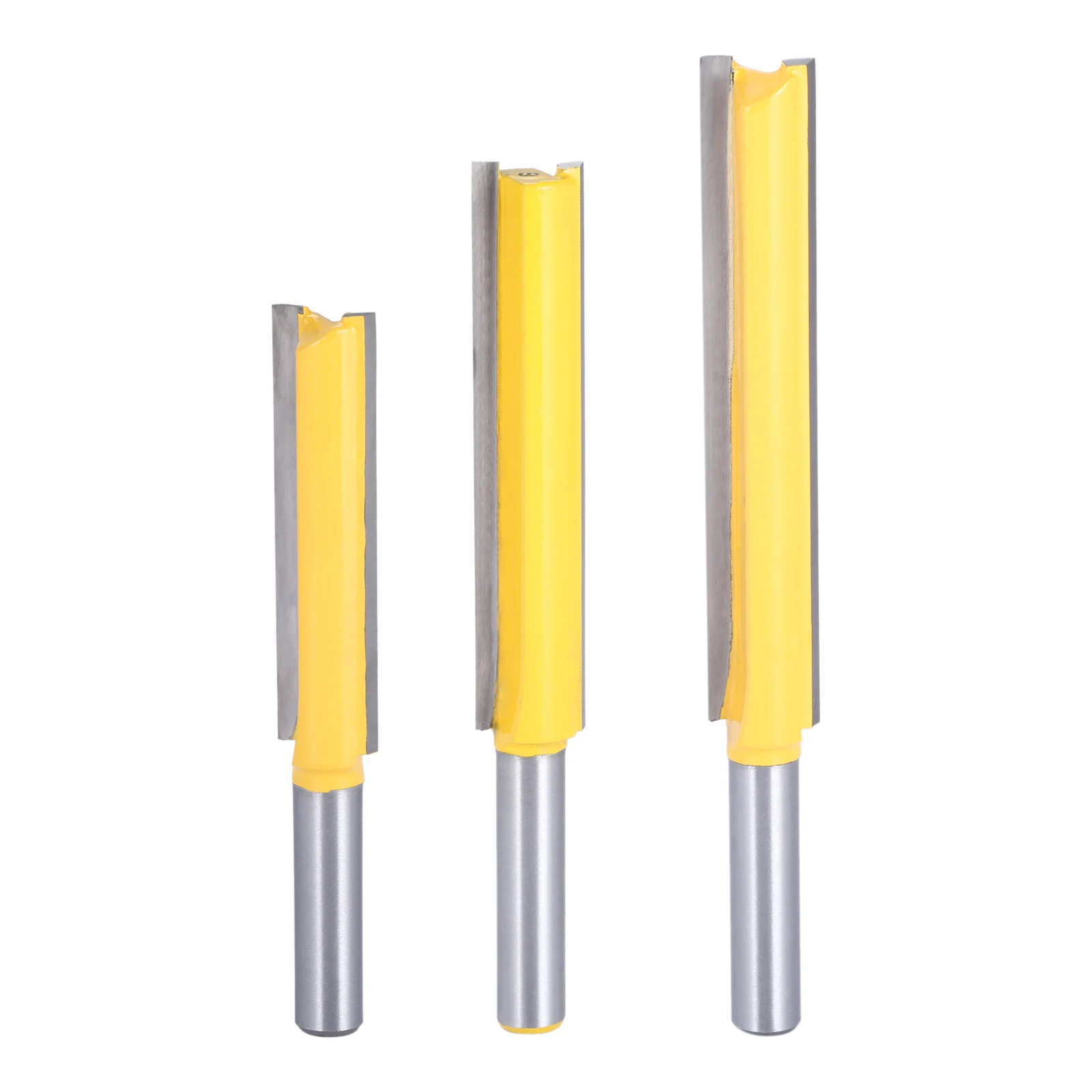 

1Pc 8mm Shank Carbide Extra Long Straight Router Bit Tenon Cutter for Woodworking Tool,Total 3sizes,8*1/2*50.8 8*1/2*63 8*1/2*76