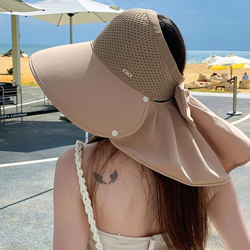 Damen Sonnenblende Mit Breiter Krempe Für Uv-schutz Am Strand_voghion.com