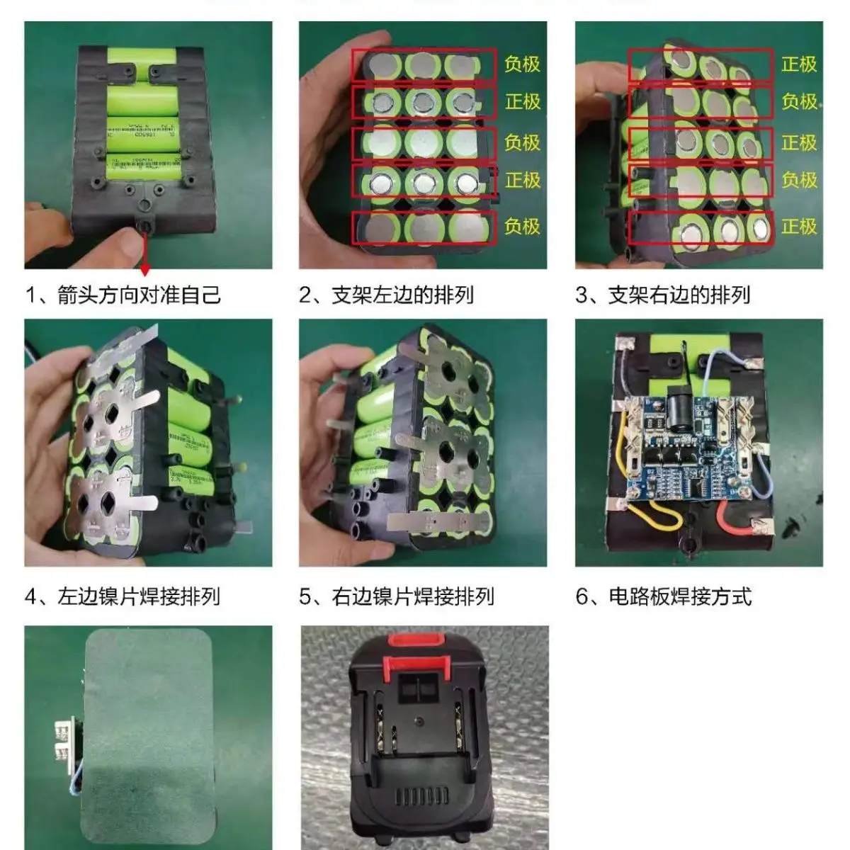 18V/21V Type-C 인터페이스 전동 공구 배터리 박스(Bms 보호 보드 포함), 21V 박스형 무선 그라인더, 절단 장비, 18650 배터리 홀더 및 리튬 이온 배터리