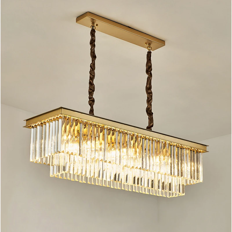 

Luxury LED Crystal Chandeliers Lights Home Indoor Pendant Hanging Lighting Living Dining Room Hotel Restaurant Decoration Lamp