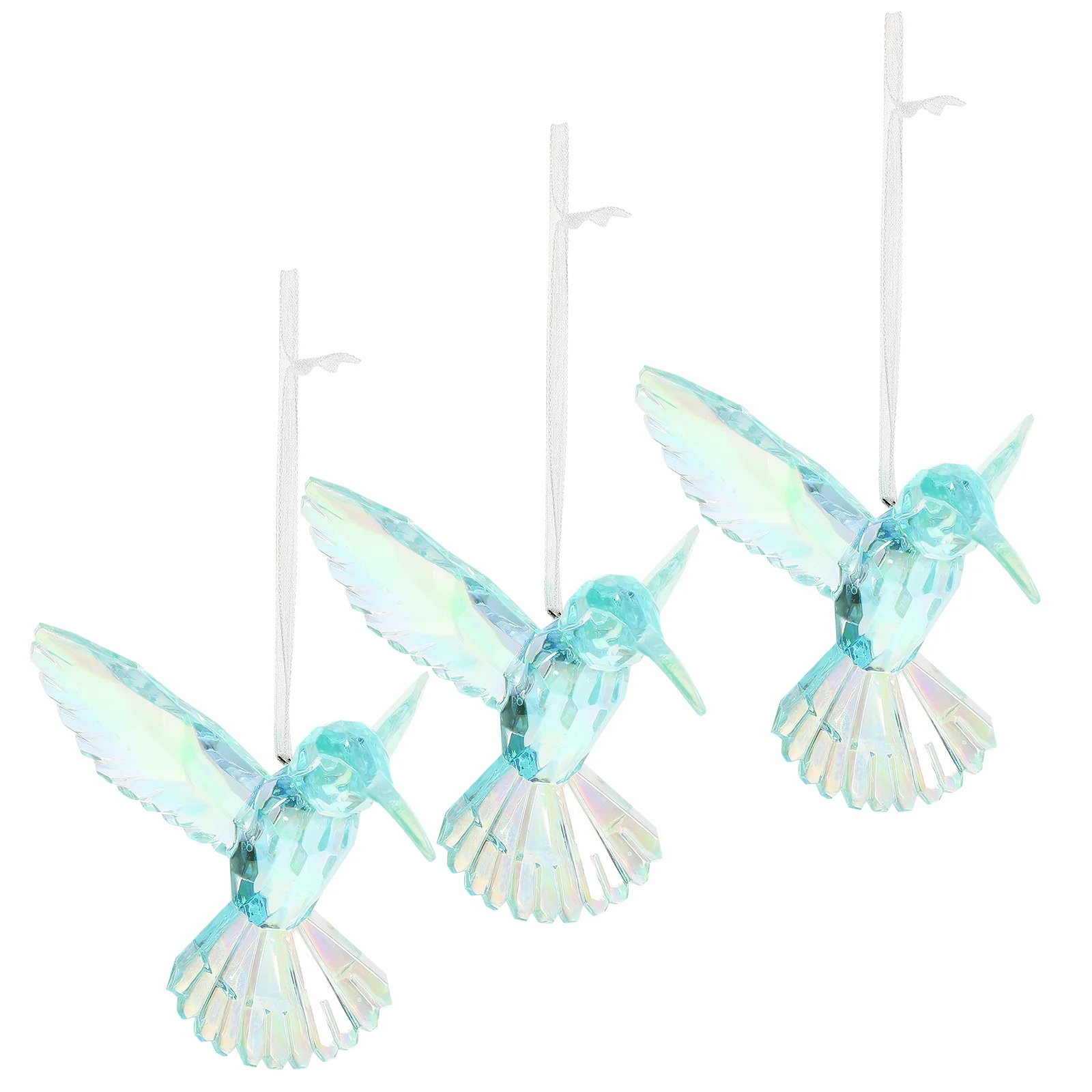 

3 Pcs Crystal Bird Pendant Acrylic Birds Ornament Decoration for Bedroom Christmas