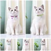 Personalized Name Cat Collar Reflective Nylon Dog Cats ID Collar With Bell Engraving Name for Small Cats Dogs Chihuahua 6 Colors 6