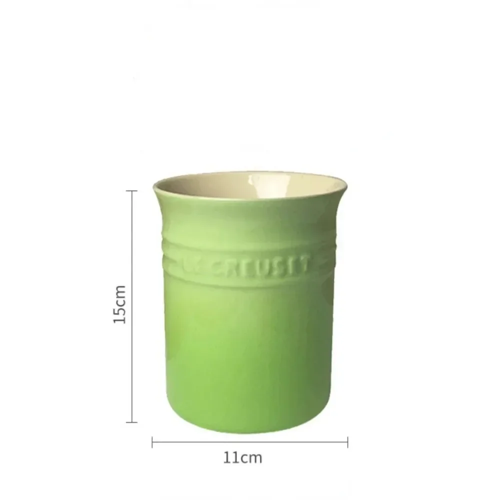 Kitchen Utensil Holder Countertop Ceramic Storage Organizer Cooking Tool Caddy Canister Porcelain Tableware Container Jars Boxes ceramic storage jar,spice storage box,ceramic chopsticks holder