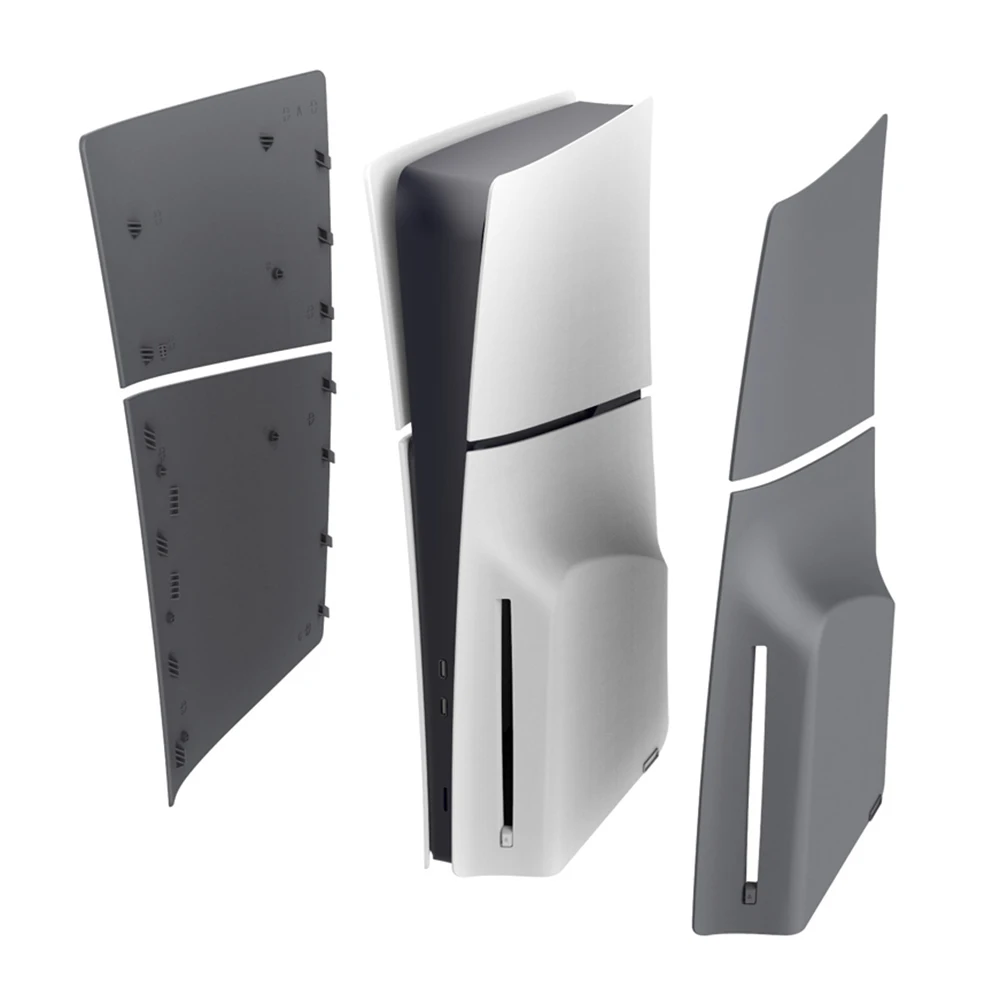 ABS Hard Case Replacement Faceplate Dustproof Side Plate Shell Shockproof Faceplate Case Cover for PS5 Slim Disc Edition Console