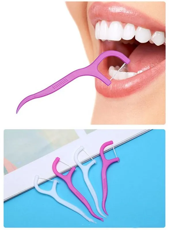 30pcs Dental Floss Floss Stick Toothpick Tooth Stick Tooth Cleaning
