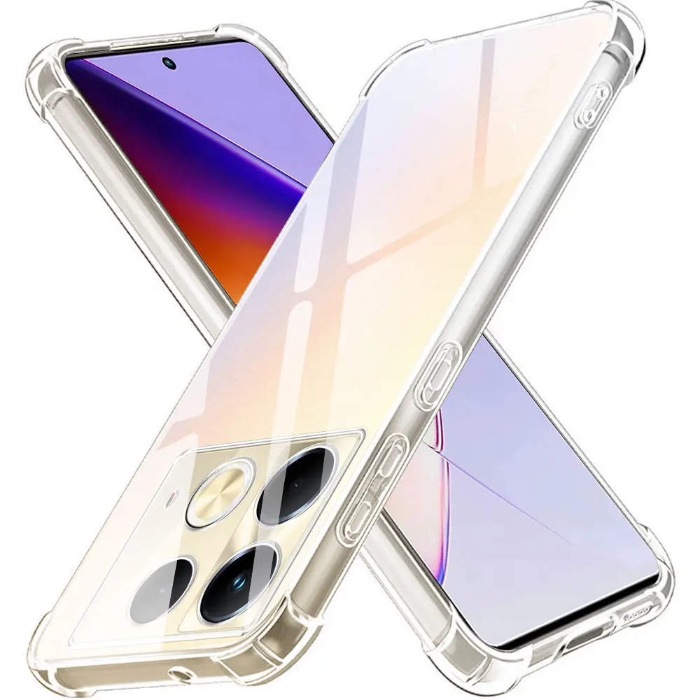 Shockproof Clear Soft Silicone Phone Case - Enhanced Protection & Style