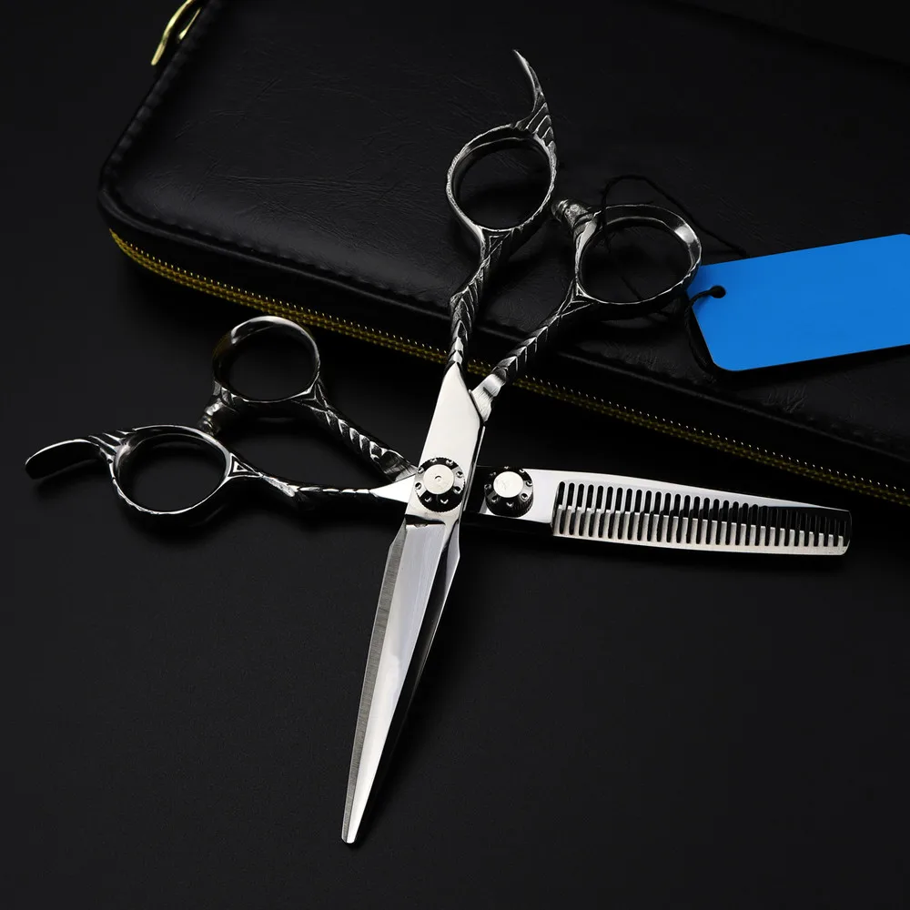 Professional JP 440c steel 6 '' scissor Upscale hair scissors haircut