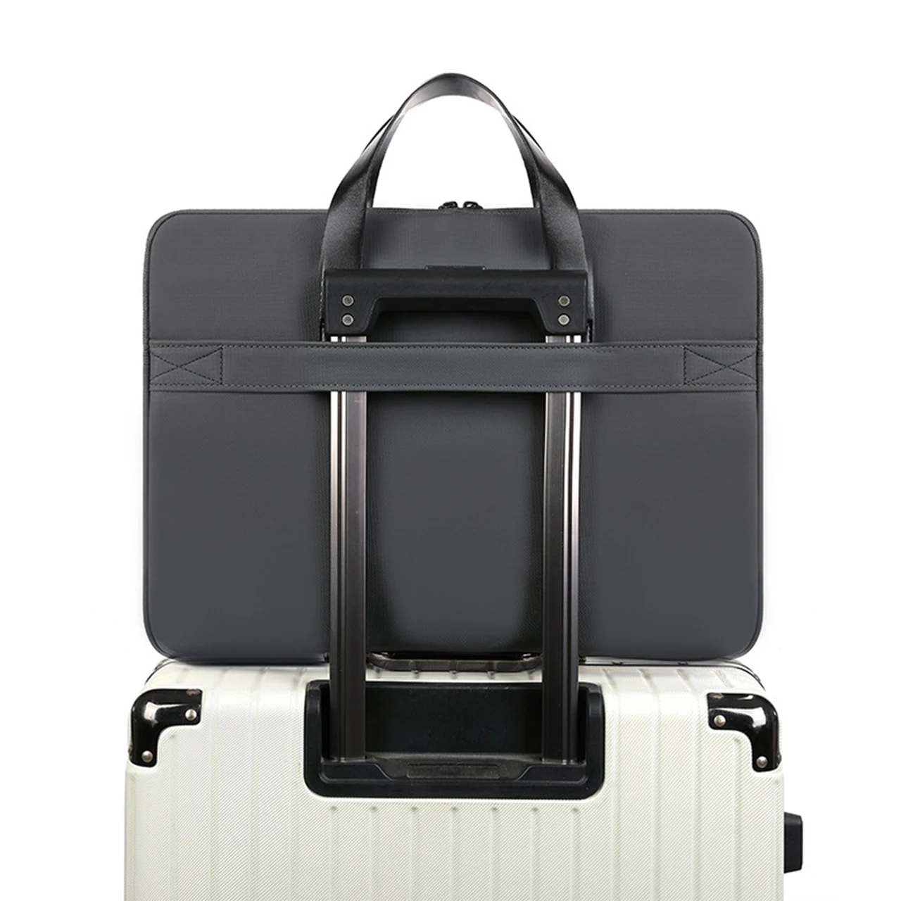 Borsa per laptop Borse per notebook da 15,6 pollici per MacBook Air Pro 15 16 Custodia portatile Borsa a tracolla per computer Valigetta impermeabile - immagine 5