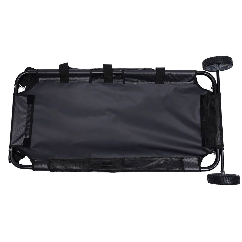 Black Animal Pet Stretcher Trolley with Wheels