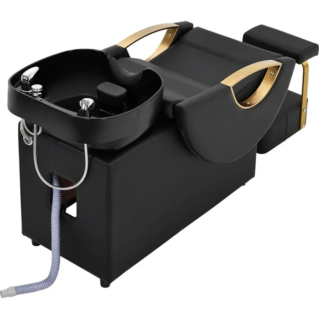 2694-9ba8ee.jpg Professional Shampoo Bowl and Chair Set for Salon with ABS Sink