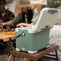 22L PP Outdoor Picnic Incubator Cooler Box Portable Camping Food Refrigeration Camping Coolers Preservation Cold Beer 2