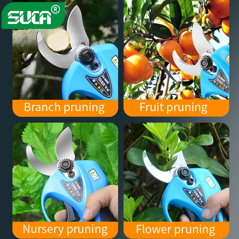 Lightweight Extension Pole Extended Garden Shears Lithium Battery Power Scissors