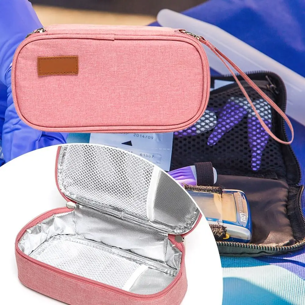 Oxford Thermal Insulated without Gel Insulin Cooling Bag Pill Protector Drug Freezer For Diabetes Medicla Cooler