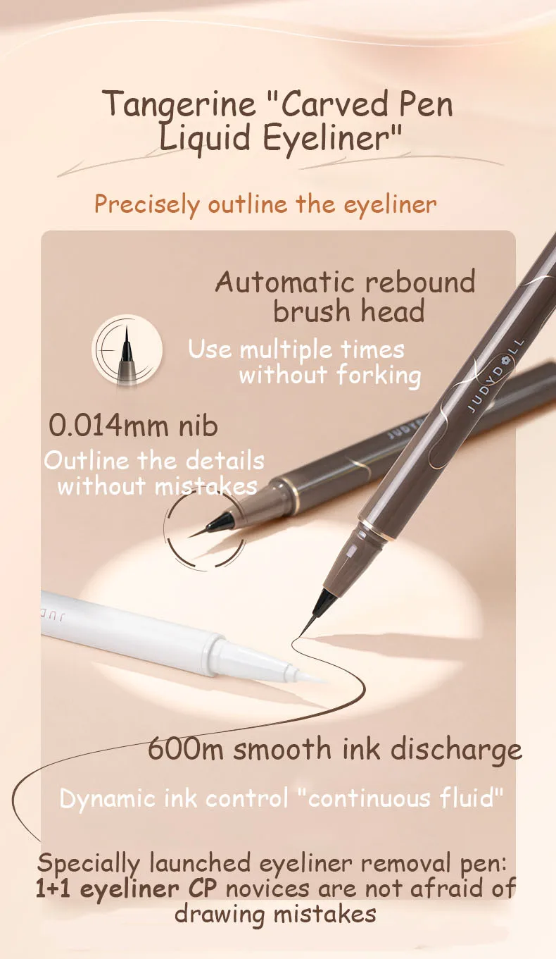 Judydoll Wasserfester Flüssigeyeliner Für Präzises Augen Make-up_voghion.com