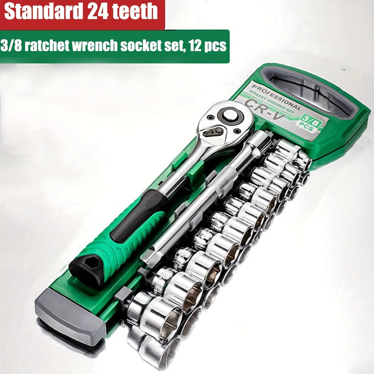 12PC-Drive-Socket-Set-3-8-CR-V-Metric-and-Imperial-Sockets-with-Quick ...