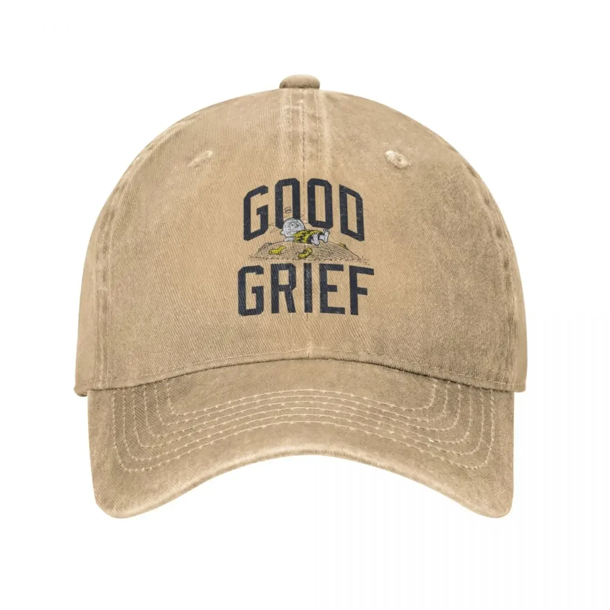 thumbnail image 1 of Gorra de béisbol retro de Peanuts, Charlie Brown, Good Grief, Snoopy, gorra de algodón desgastada, gorra de viaje para todas las estaciones, 1 of 5