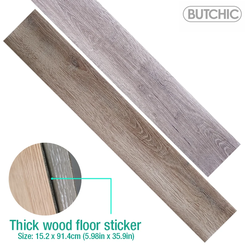 Selfadhesive Thick Floor Sticker Wood Floor Sticker Wallpaper 3d