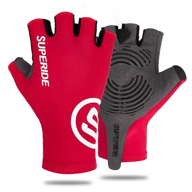 SUPERIDE Breathable Half Finger Climbing Cycling Gloves Men Women Sports MTB Bicycle Gloves Padded Shockproof Road Bike Gloves 3