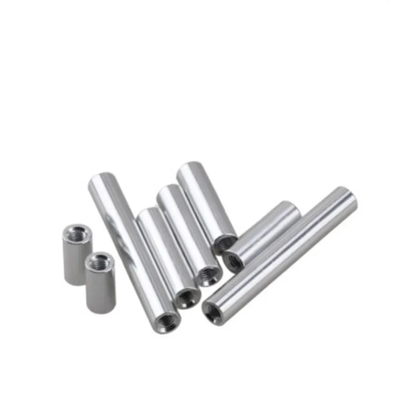 Aluminum Standoff Spacer 2pcs-10pcs/lot M2 M2.5 M3 M4 M5 M6 M8 M10*L Round Stud extend long coupling nut L = 6 TO 100mm