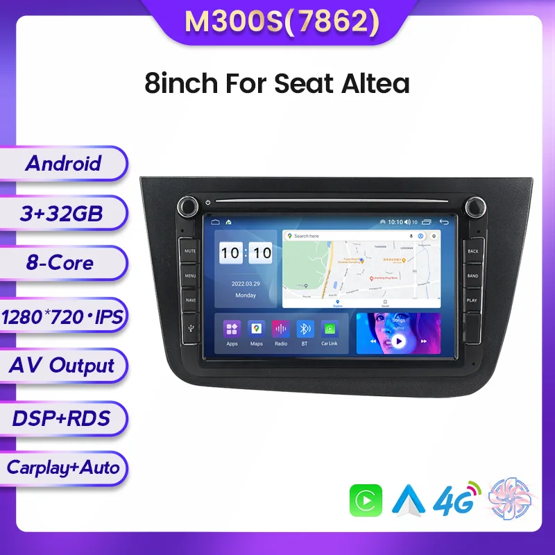 Car Radio Player Android Head Unit For Seat Altea 2004-2015 Toledo 2004  2005 2006 2007 2008 2009 Gps Navigation Support Swc Dvr - Car Multimedia  Player - AliExpress