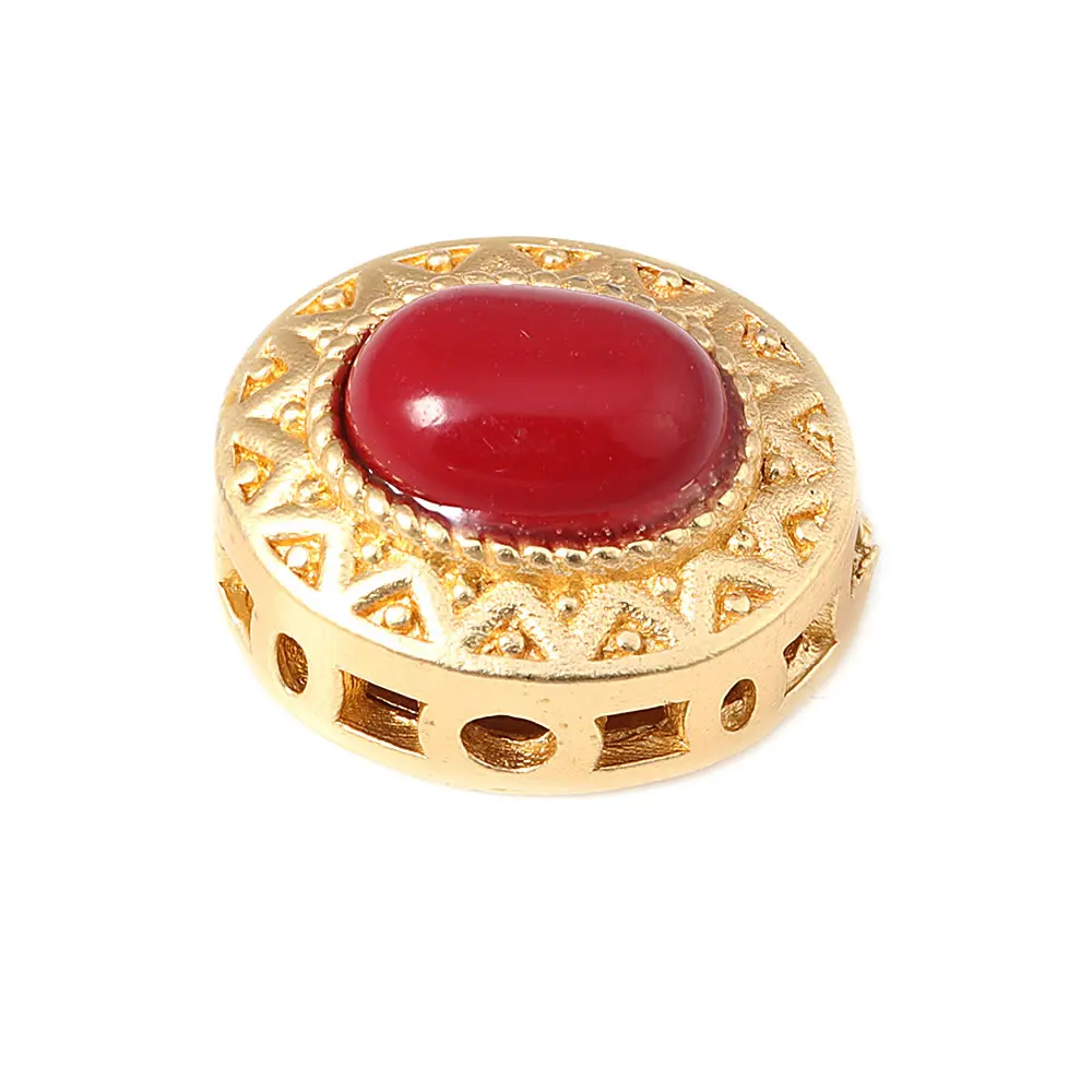 Pulseras de Cuentas Nepalesas Vintage Estilo 5PCS Brasso Dorado Mate Accesorios DIY para Hacer Joyería - details 69