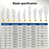 ESPLB 13pcs/Set Metal Scalpel Knife Portable Blue Box includes 3pcs Carving Handles & 10pcs Knife Blades DIY Manuel Repair Tool 3