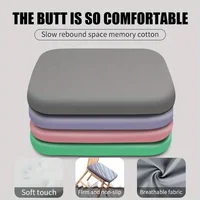 1 PC Large Blcak Car Seat Cushion, Travel Cushion, Suitable For Long-distance Travel, Office Sedentary, Relieve Lower Back Pain 2