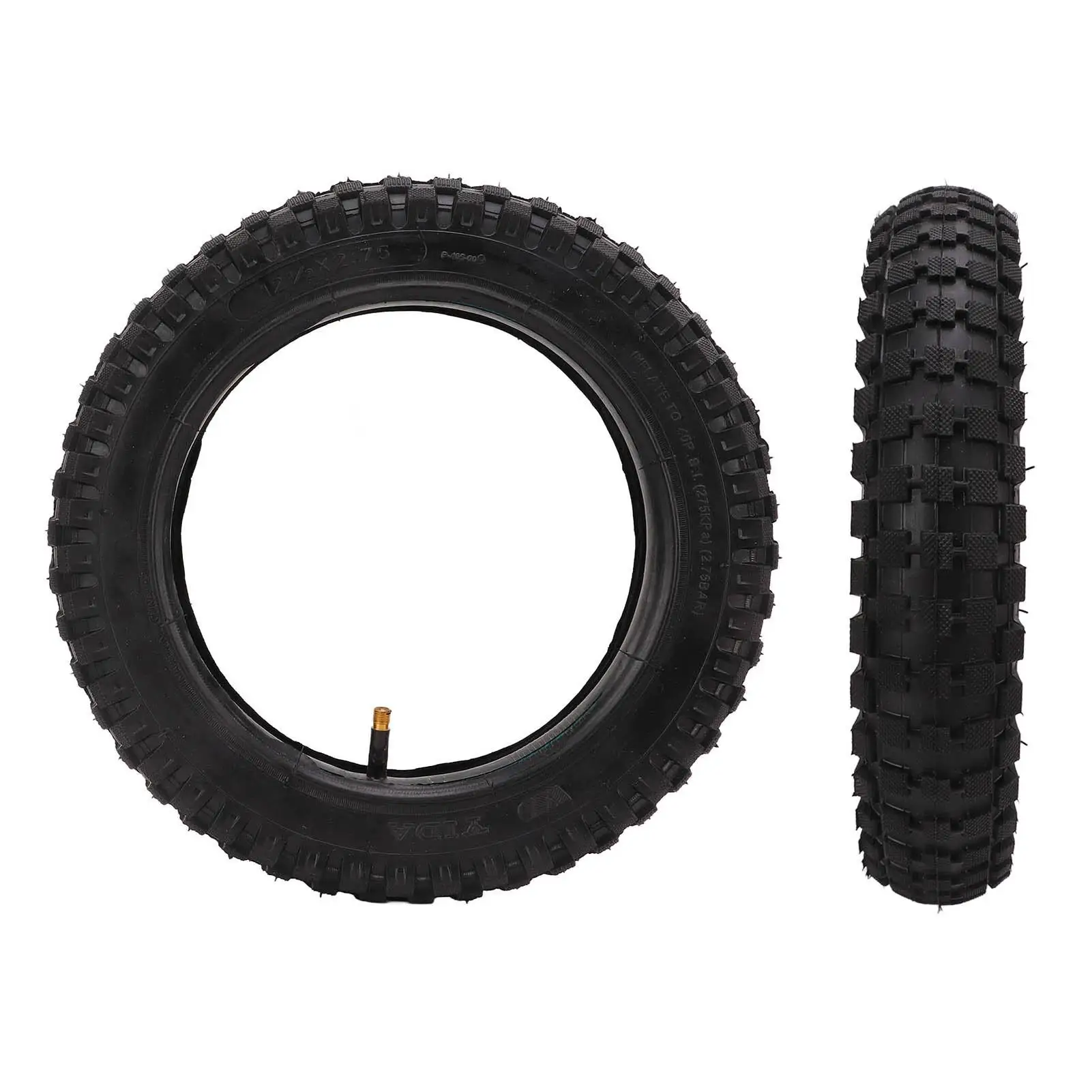 Tire Inner Tube Set Shock Absorption Dirt Bike Tire Inner Tube 40PSI Puncture Resistance for Mini Bike Electric Scooters