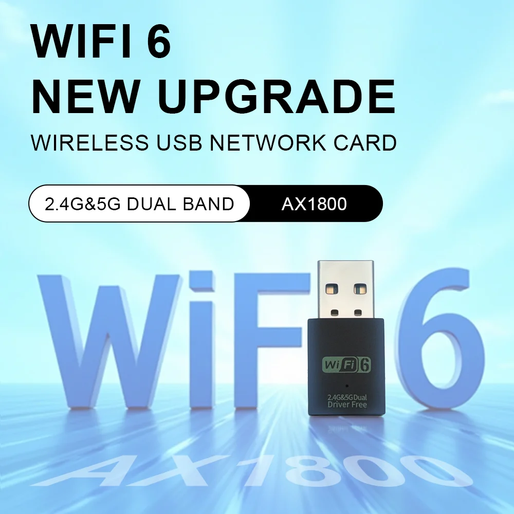 WiFi Adapter WALRAM AX900 WiFi 6 USB Wireless Ethernet Network Card 2.4G/5GHz Dual Band Drive Free Stable Signal For PC