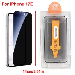 Enhanced Privacy Screen Protector - Anti - Peep Tempered Glass with Easy Installation Kit, 9H Hardness - 3 Pack (Privacy for 17e)
