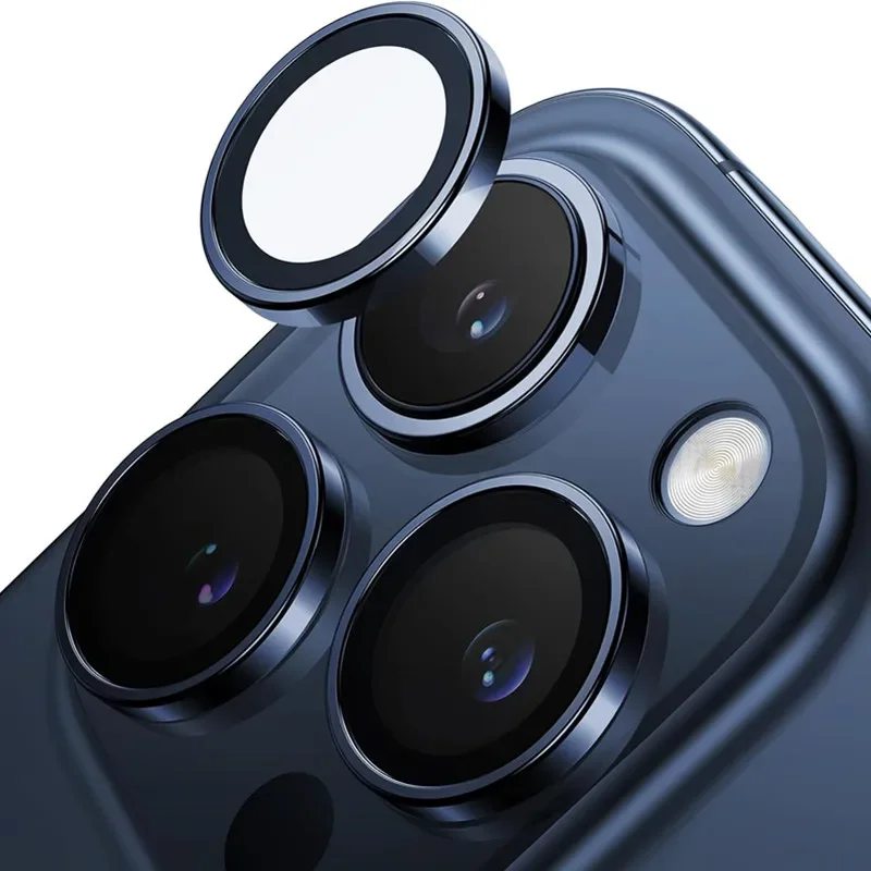 Premium Metal Ring Glass Camera Lens Protector - Durable Cover Accessories