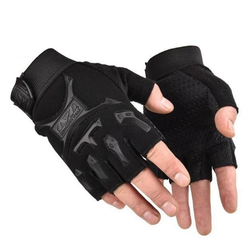 Children Cycling Gloves Kids Half Finger Gloves Bicycle gloves Elastic Non-slip Child Kid Bike Outdoor Riding Equipment