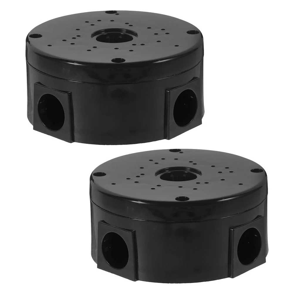 2 Pcs Door Waterproof Cable Box Outlets Cord Cover Bracket Pp Junction
