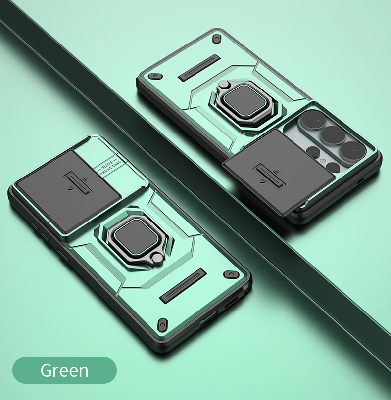 Slide Lens Armor Magnetic Ring Protective Cover