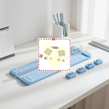 Taglierina e rifilatrice compatta 4 in 1 con lame, portatile e precisa per ufficio, scuola e lavori creativi