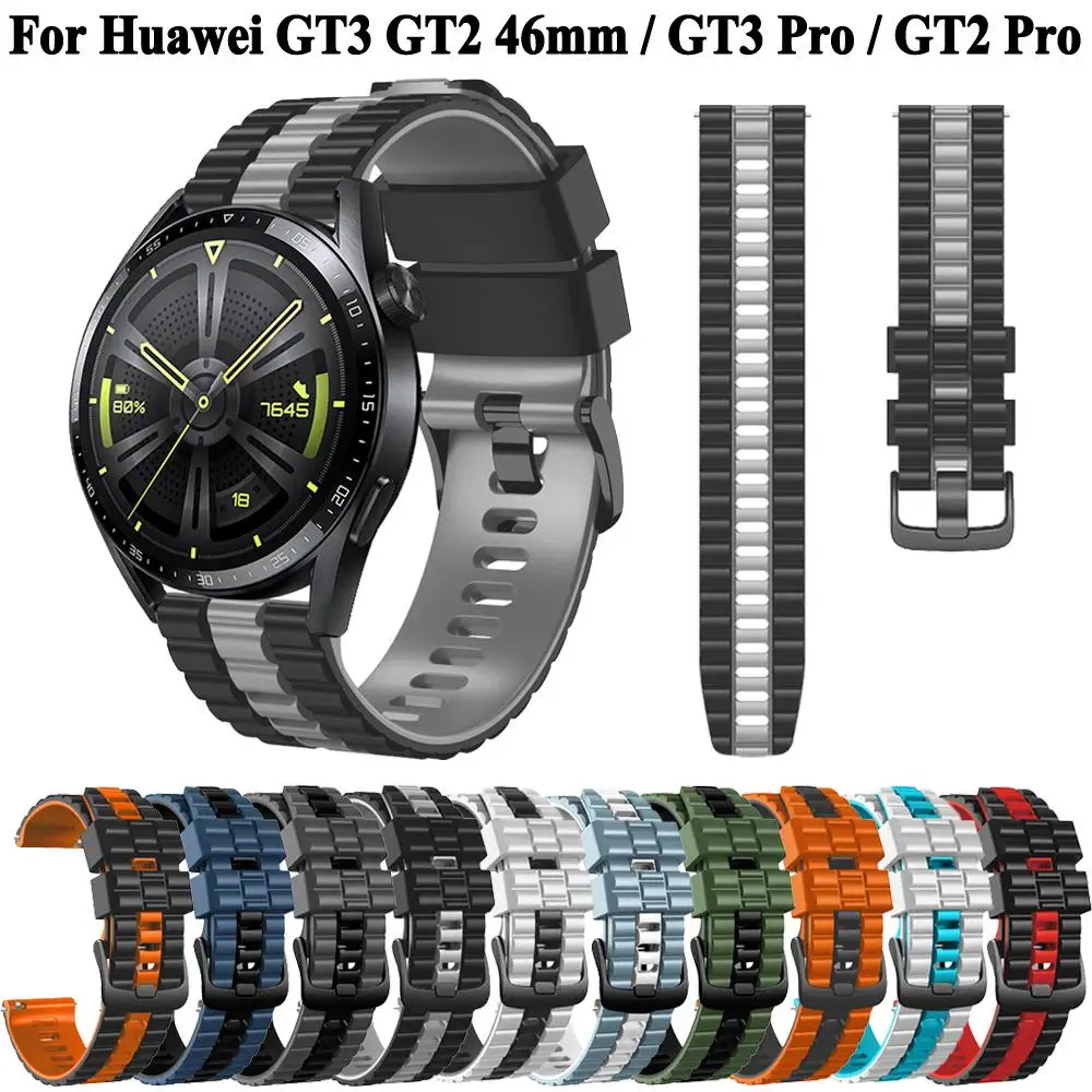 

Ремешок силиконовый для наручных часов Huawei Watch GT 3 Pro GT2 Pro 46 мм, браслет для смарт-часов GT 2 Pro GT3 46 мм Runner, 22 мм