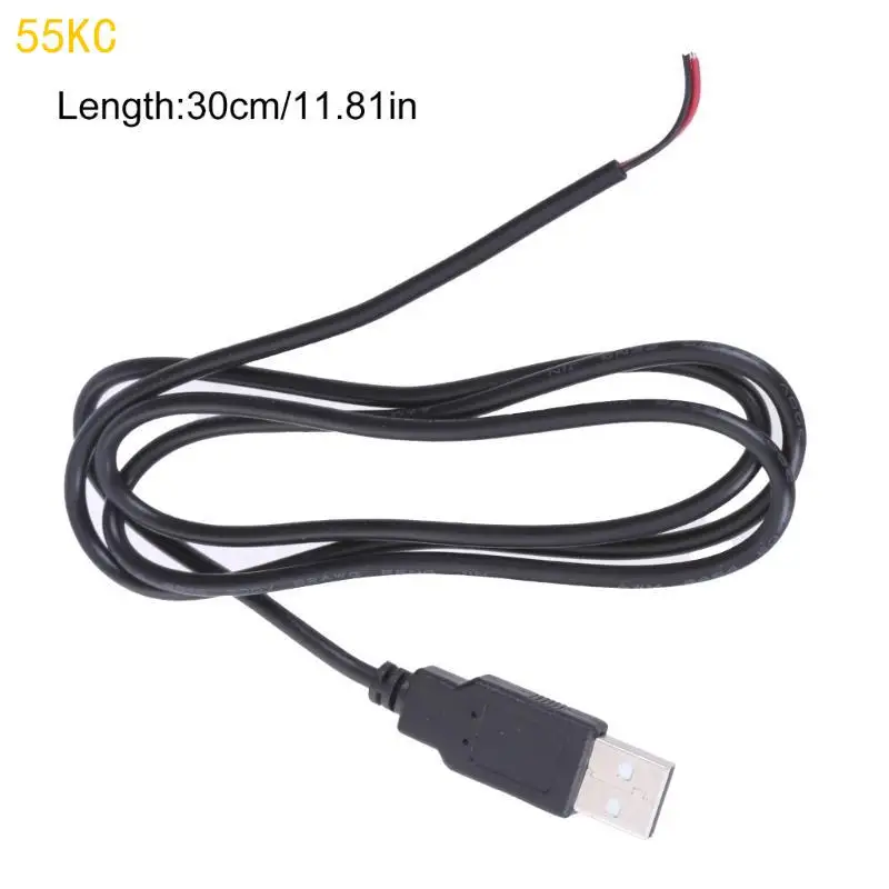 LED 팬 드라이빙 레코더 전원 공급 장치 케이블을위한 55KC 5V 충전 코드 확장 와이어