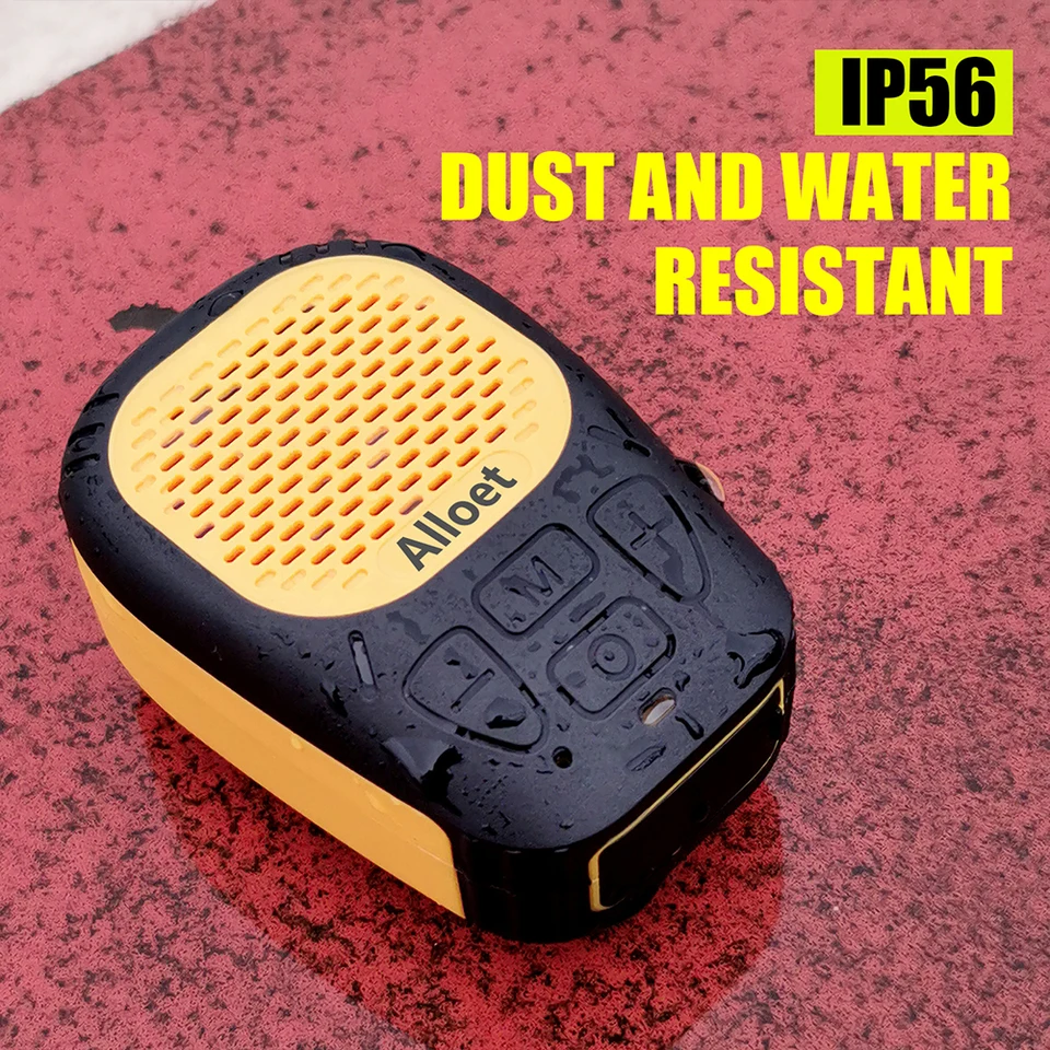 oraolo Altoparlante Bluetooth indossabile, lunga durata di riproduzione 18 ore, altoparlante portatile con clip e microfoni integrati per musica e chiamate in vivavoce, altoparlante esterno