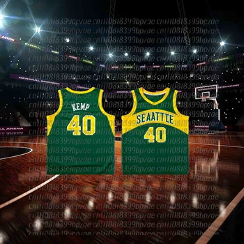 Men's #40 Basketball Jersey, Graphic Print & Embroidered Letter Number, Loose Sleeveless Crew Neck Vest For Training,Casual Wear 1